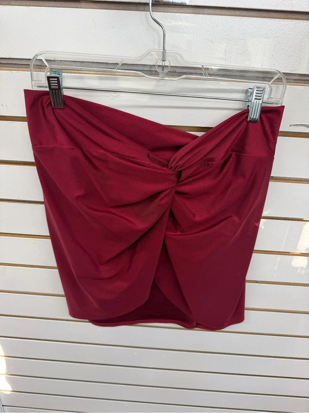 Shade & Shore Burgundy Swim Cover Up Sarong Skirt NWT Size Medium